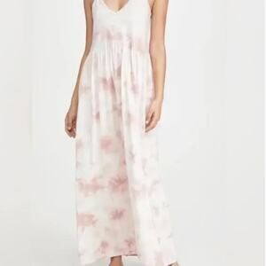 Z Supply Dress Maxi Pink Blossom Hazy Cloud Print- M/L NWT